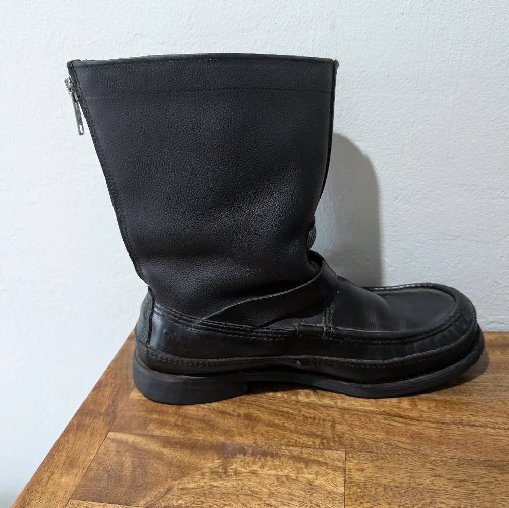 Russell Mocassin zephyr boots 8 D black‎ chromexel